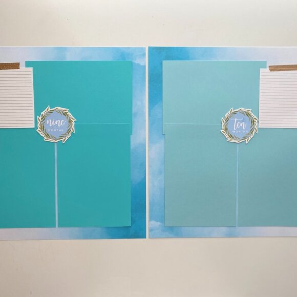 12x12 Baby Boy Premade Scrapbook, Baby Shower Gift, Gift for New Mom - Picture 11 of 14